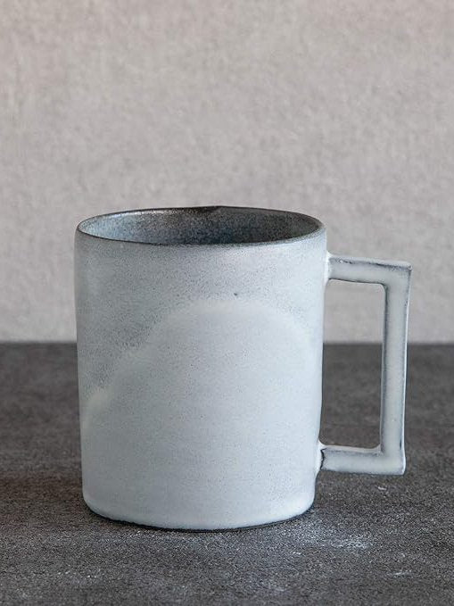 笠間燒手作杯|啞光灰