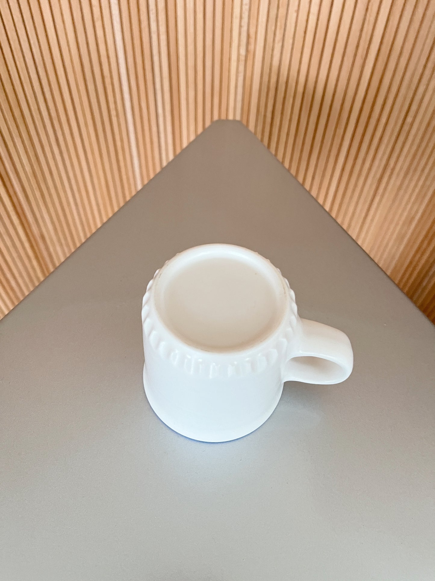 昭和喫茶風格咖啡杯|熊(青藍色)
