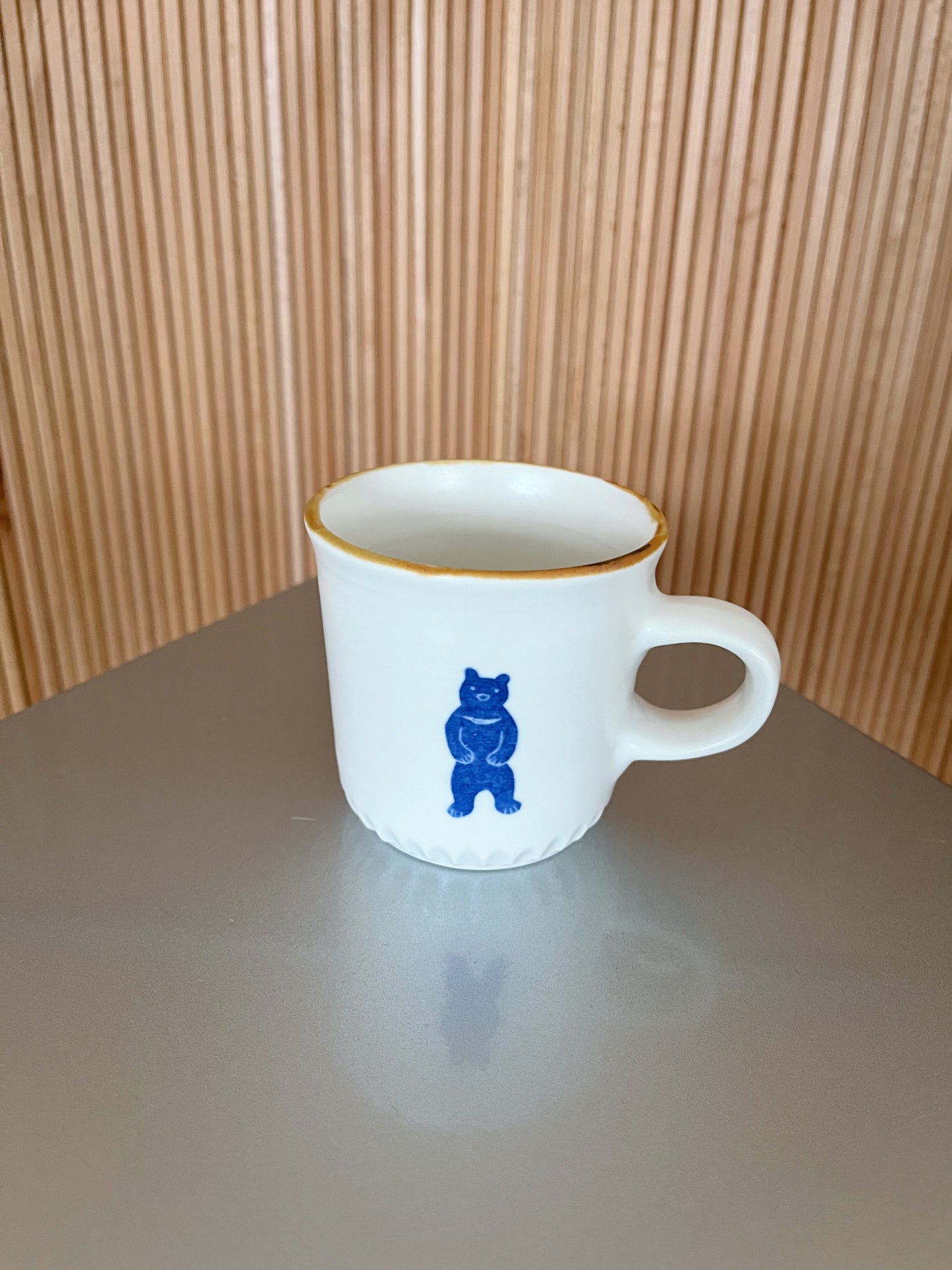 昭和喫茶風格咖啡杯|熊(茶色)
