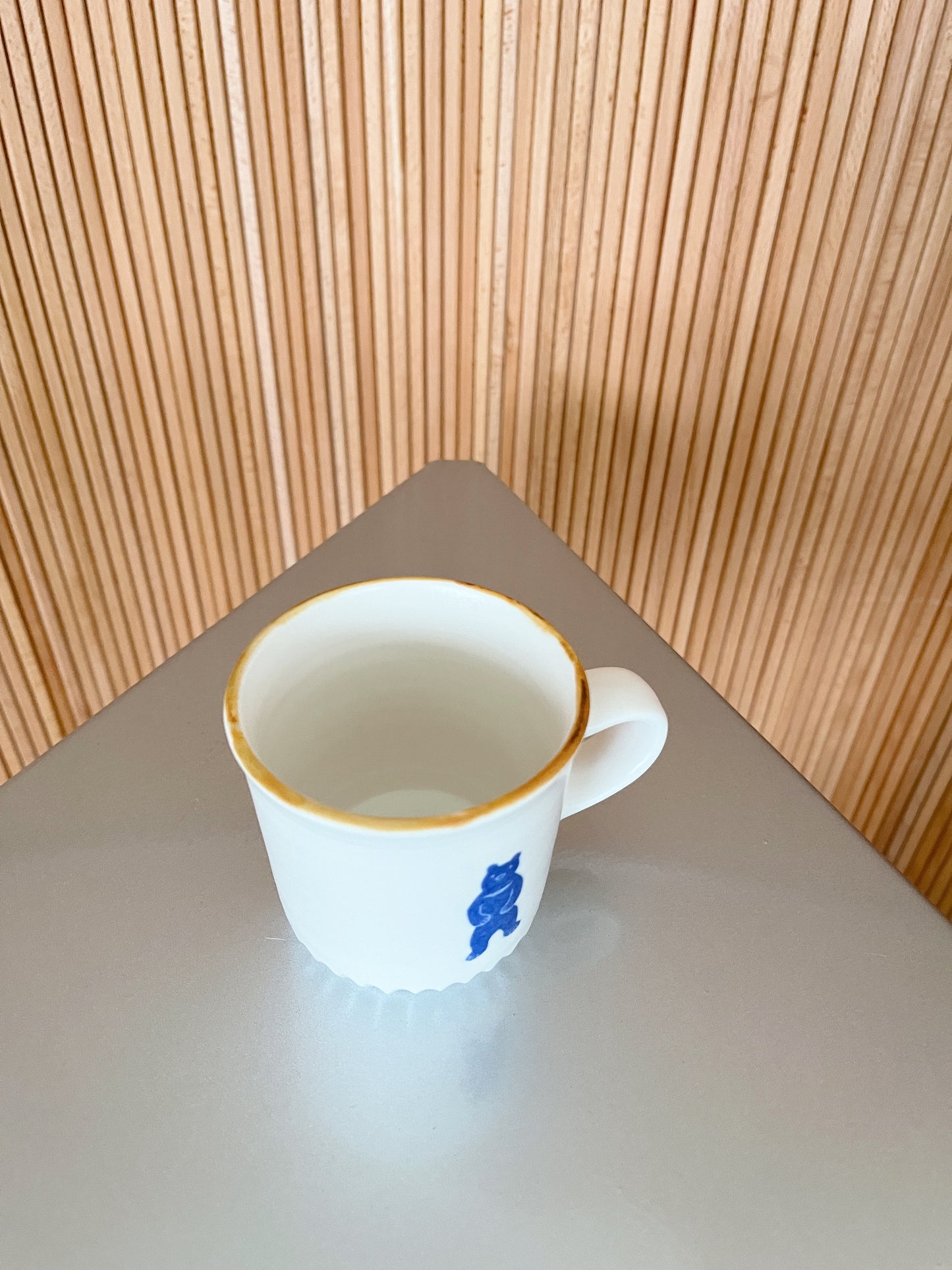 昭和喫茶風格咖啡杯|熊(茶色)